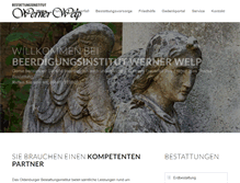 Tablet Screenshot of bestattungen-welp.de